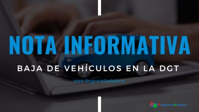 Nota informativa baja definitiva de coches